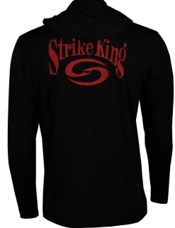 Strike King ANETIK Long Sleeve Low Pro Tech Hoodie Charcoal Heather| Apparel