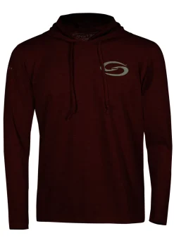 Strike King ANETIK Long Sleeve Low Pro Tech Hoodie Pyro Heather| Apparel