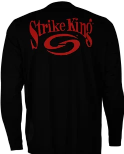 Strike King Long Sleeve Black Moisture Management Shirt| Apparel
