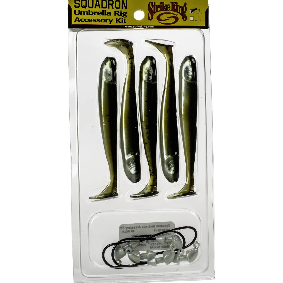 Strike King Squadron Umbrella Rig Accessory Kit 1/8oz| Wire Baits